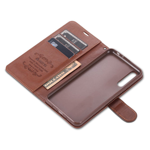 AZNS Leather Wallet Case with Stand for Huawei Enjoy 10s/Honor 20 Lite