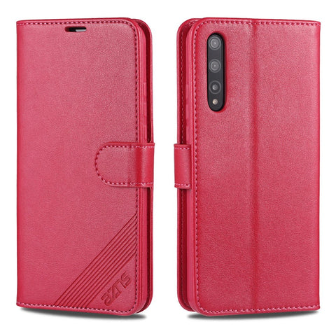 AZNS Leather Wallet Case with Stand for Huawei Enjoy 10s/Honor 20 Lite