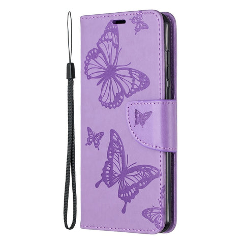 Imprint Butterfly Wallet Leather Stand Case for Huawei P40
