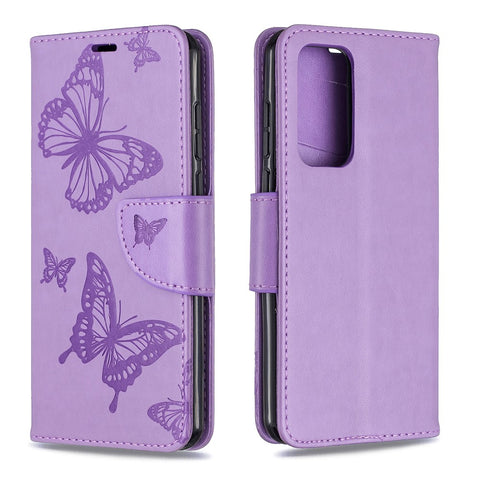 Imprint Butterfly Wallet Leather Stand Case for Huawei P40