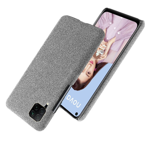 KSQ Cloth Coated Hard Plastic Phone Casing for Huawei P40 lite/nova 6 SE/Nova 7i