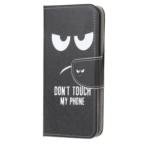 Cross Texture Patterned Stand Leather Shell Wallet Cover for Huawei P40 lite E/Y7p/Honor 9C