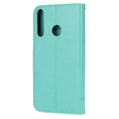 Imprint Butterfly Flower Wallet Leather Cover for  Huawei P40 lite E/Y7p/Honor 9C