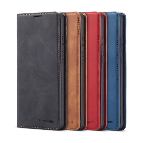 FORWENW Fantasy Series Silky Touch Leather Wallet Case for Huawei P40 Pro