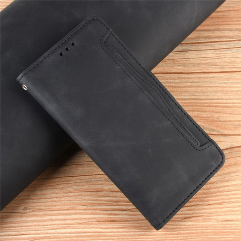 Multiple Card Slots Leather Wallet Stand Shell for Huawei P40