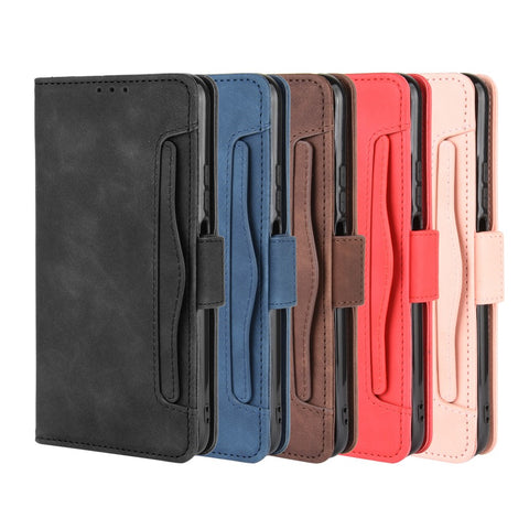 Multiple Card Slots Leather Wallet Stand Case for Huawei Y9s / Honor 9X Pro / P Smart Pro (2019) / Honor 9X (For China)