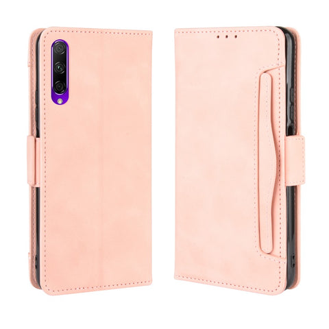 Multiple Card Slots Leather Wallet Stand Case for Huawei Y9s / Honor 9X Pro / P Smart Pro (2019) / Honor 9X (For China)
