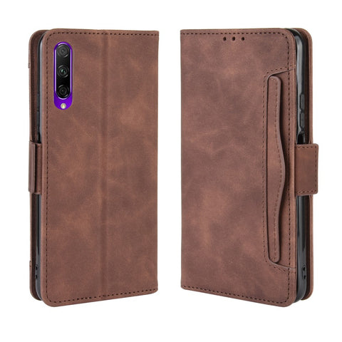 Multiple Card Slots Leather Wallet Stand Case for Huawei Y9s / Honor 9X Pro / P Smart Pro (2019) / Honor 9X (For China)