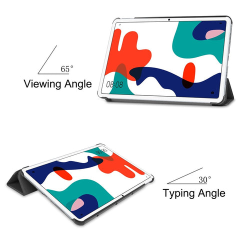 Tri-fold Leather Cover with Stand for Huawei MatePad 10.4 (2020)