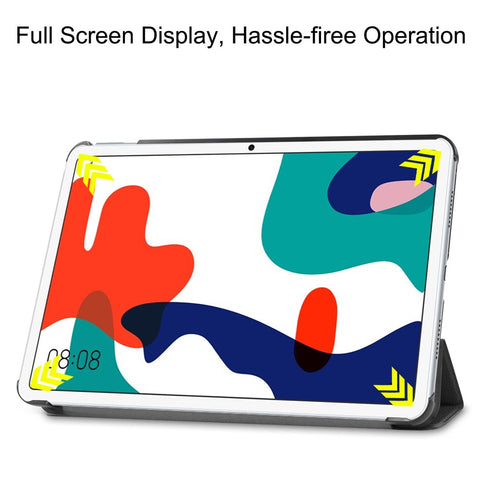 Tri-fold Leather Cover with Stand for Huawei MatePad 10.4 (2020)