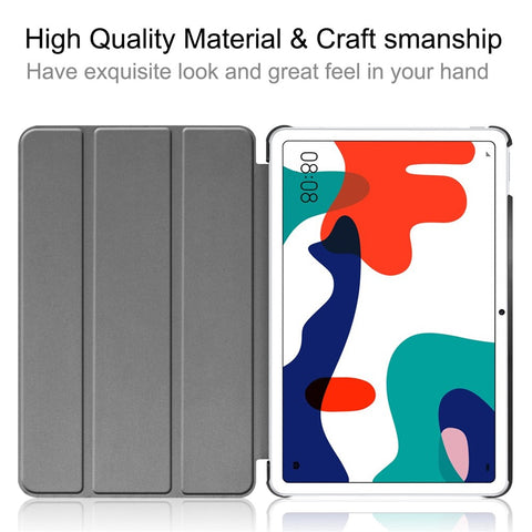 Tri-fold Leather Cover with Stand for Huawei MatePad 10.4 (2020)