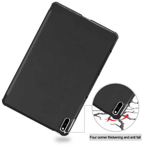 Tri-fold Leather Cover with Stand for Huawei MatePad 10.4 (2020)