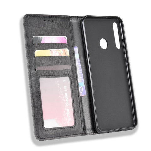 Magnetic Retro Surface Leather with Wallet Shell for Huawei P40 lite E/Y7p/Honor 9C