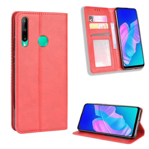Magnetic Retro Surface Leather with Wallet Shell for Huawei P40 lite E/Y7p/Honor 9C