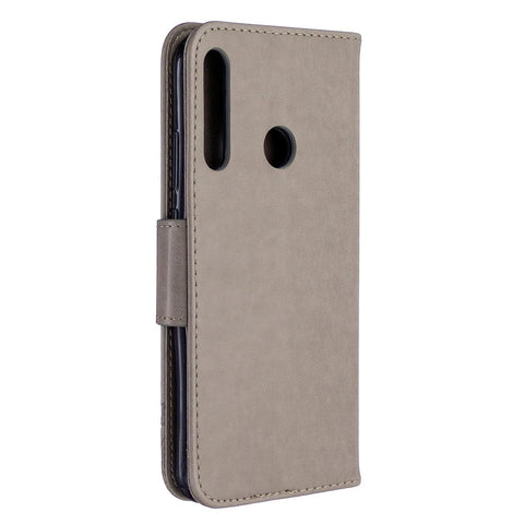Imprint Butterfly Leather Wallet Case for Huawei P40 Lite E / Y7p