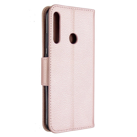 Litchi Skin Wallet Leather Phone Case with Strap for Huawei P40 lite E/Y7p/Honor 9C
