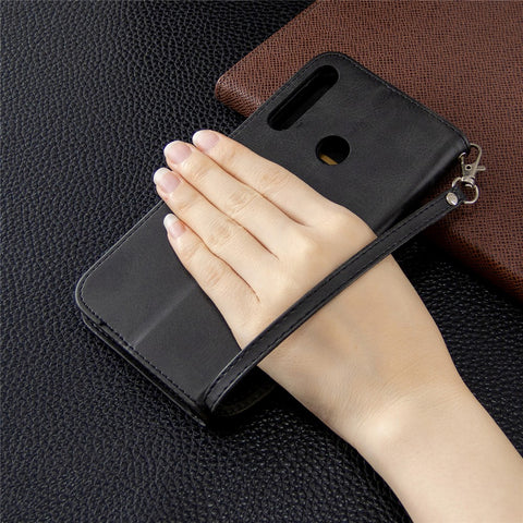 Wallet Leather Stand Case for Huawei P40 lite E / Y7p