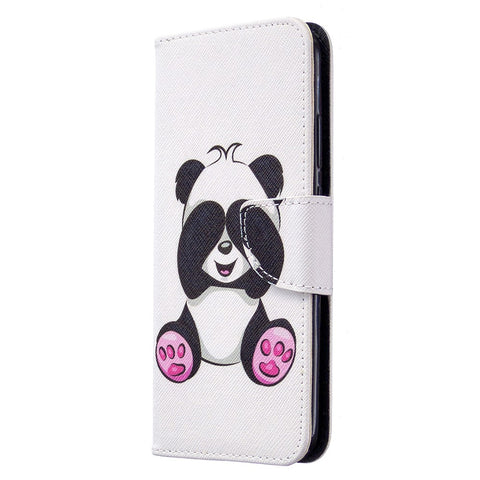 Pattern Printing Leather Wallet Case for Huawei P40 lite E / Y7p