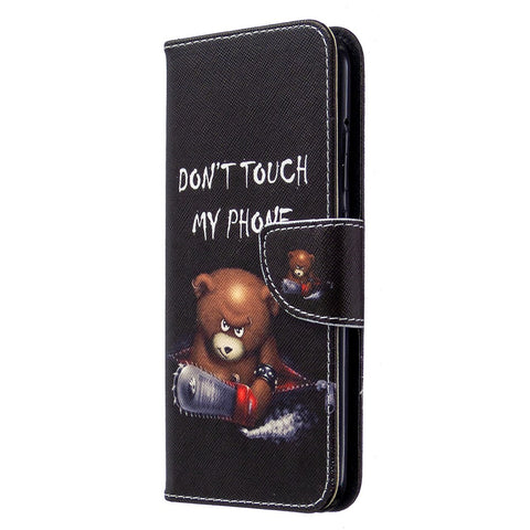 Pattern Printing Leather Wallet Shell for Huawei P40 Lite E / Y7p