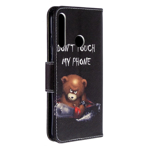 Pattern Printing Leather Wallet Shell for Huawei P40 Lite E / Y7p