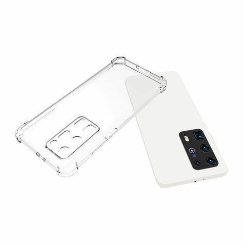 For Huawei P40 Pro+ Transparent Shockproof Anti-slip TPU Phone Case
