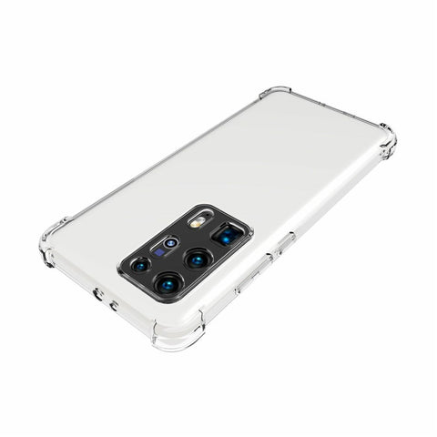 For Huawei P40 Pro+ Transparent Shockproof Anti-slip TPU Phone Case