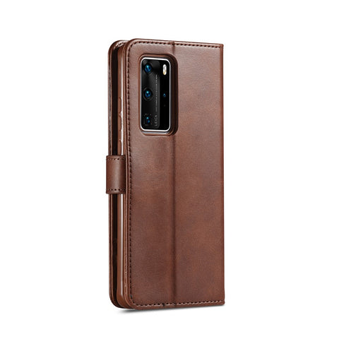 LC.IMEEKE Leather Wallet Stand Case for Huawei P40 Pro