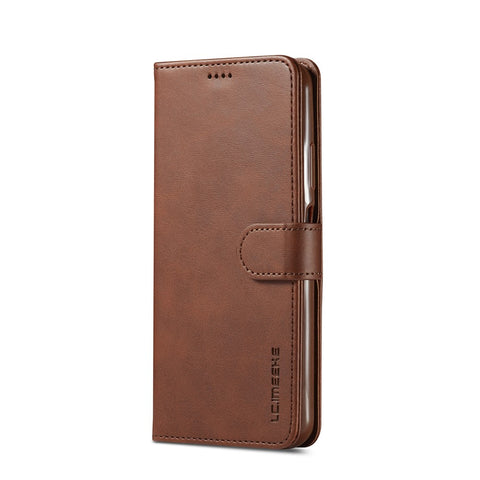 LC.IMEEKE Leather Wallet Stand Case for Huawei P40 Lite/Nova 6 SE/Nova 7i
