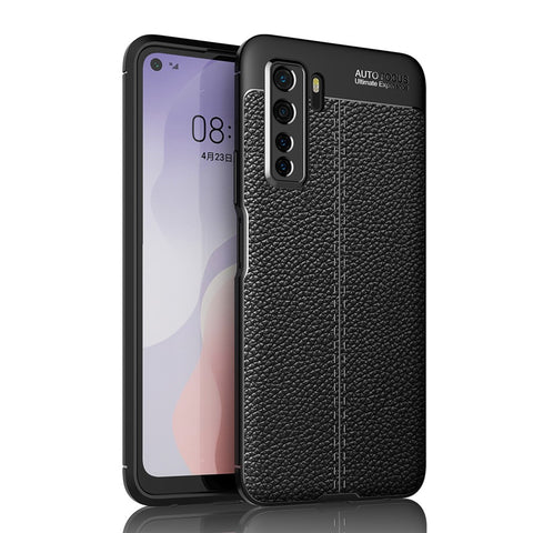 Litchi Texture Soft TPU Mobile Phone Shell for Huawei nova 7 SE/P40 lite 5G