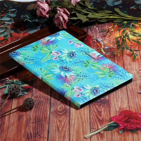 Pattern Printing Card Slots Flip Leather Tablet Shell for Huawei MediaPad T5 10