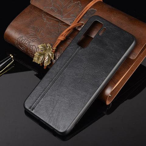 Hybrid Case PU Leather Coated PC + TPU Phone Case Cover for Huawei nova 7 SE/P40 lite 5G