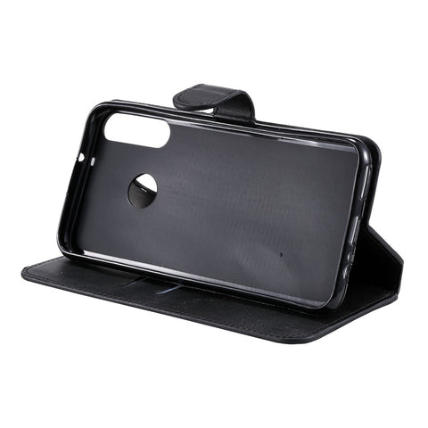 Classic Wallet Stand Flip Leather Phone Case for Huawei P40 Lite E / Y7p
