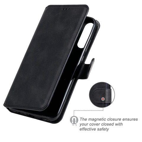 Classic Wallet Stand Flip Leather Phone Case for Huawei P40 Lite E / Y7p