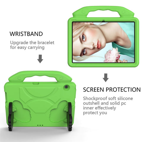 Shockproof Thumb Kickstand EVA Tablet Covering Case for Huawei MediaPad T3 10