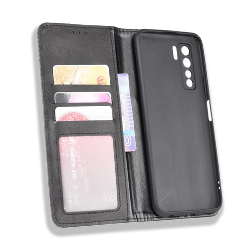 Auto-absorbed Retro Leather Flip Protective Cover for Huawei nova 7 SE/P40 lite 5G
