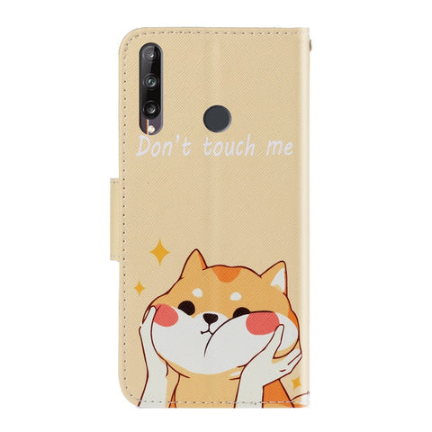 Pattern Printing Magnetic Leather Wallet Case with Strap for Huawei P40 lite E/Y7p/Honor 9C
