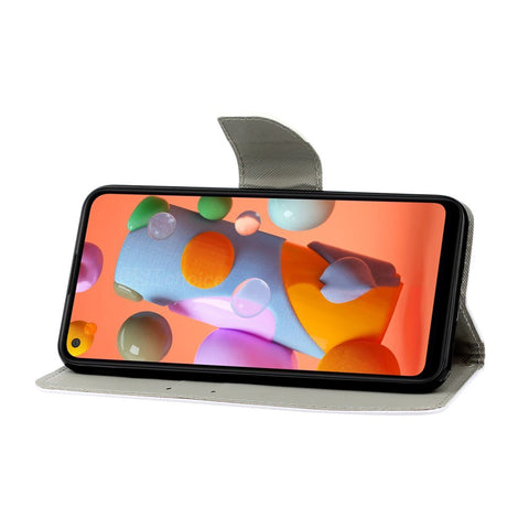 Pattern Printing Magnetic Leather Wallet Case with Strap for Huawei P40 lite E/Y7p/Honor 9C