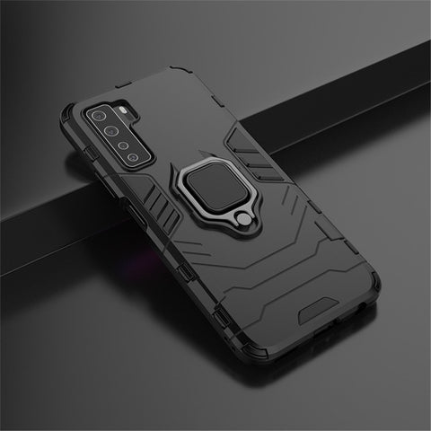 Ring Holder Kickstand PC TPU Combo Phone Cover for Huawei nova 7 SE/P40 Lite 5G