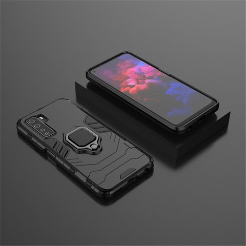 Ring Holder Kickstand PC TPU Combo Phone Cover for Huawei nova 7 SE/P40 Lite 5G