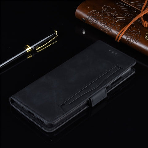 PU Leather with Multiple Card Slots Mobile Phone Shell for Huawei nova 7 SE/P40 Lite 5G