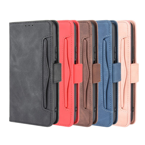 PU Leather with Multiple Card Slots Mobile Phone Shell for Huawei nova 7 SE/P40 Lite 5G