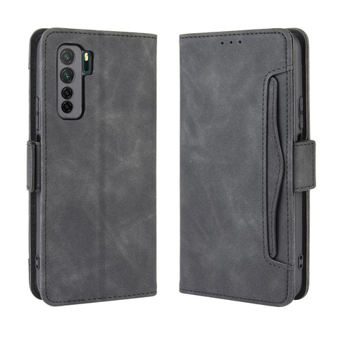 PU Leather with Multiple Card Slots Mobile Phone Shell for Huawei nova 7 SE/P40 Lite 5G