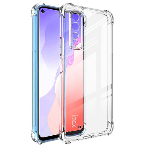 IMAK Silky Anti-drop TPU Cover + Screen Protector Film for Huawei P40 Lite 5G / nova 7 SE