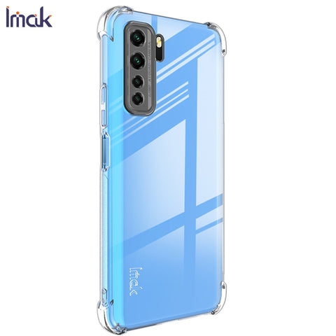 IMAK Silky Anti-drop TPU Cover + Screen Protector Film for Huawei P40 Lite 5G / nova 7 SE