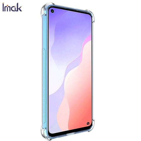 IMAK Silky Anti-drop TPU Cover + Screen Protector Film for Huawei P40 Lite 5G / nova 7 SE