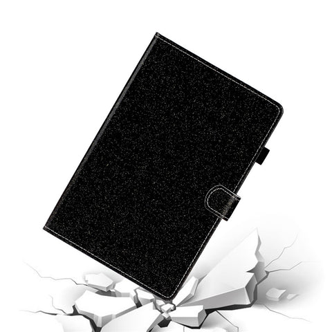 Glitter Powder Shiny Leather Smart Case with Card Slots for Huawei MediaPad M5 lite 10