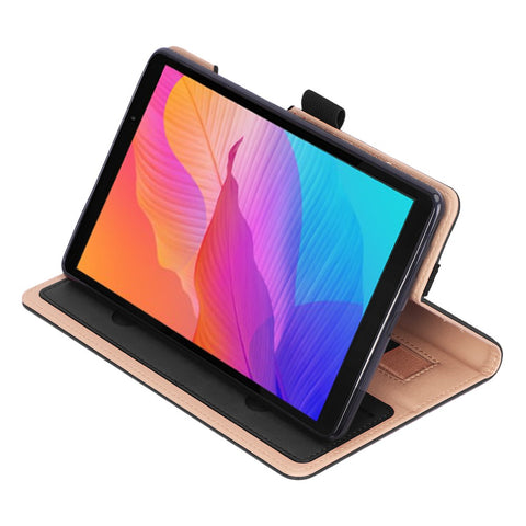 WY-2099 for Huawei MatePad T8 Leather Tablet Case with Elastic Band and Hand Strap