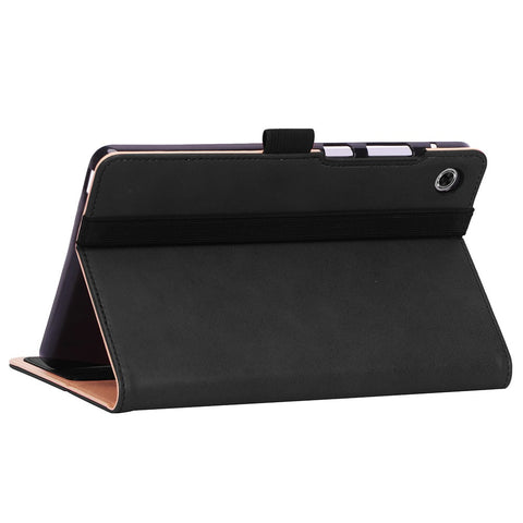 WY-2099 for Huawei MatePad T8 Leather Tablet Case with Elastic Band and Hand Strap