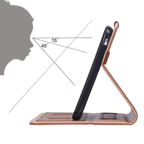 WY-2099 for Huawei MatePad T8 Leather Tablet Case with Elastic Band and Hand Strap
