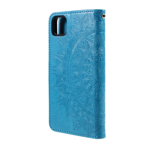 Imprinted Mandala Pattern PU Leather Cover for Huawei Y5p/Honor 9S